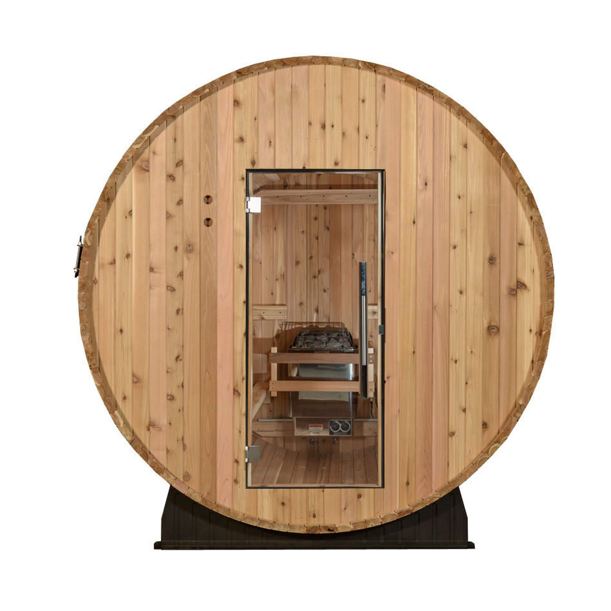 The Zeno 8-Person Barrel Sauna
