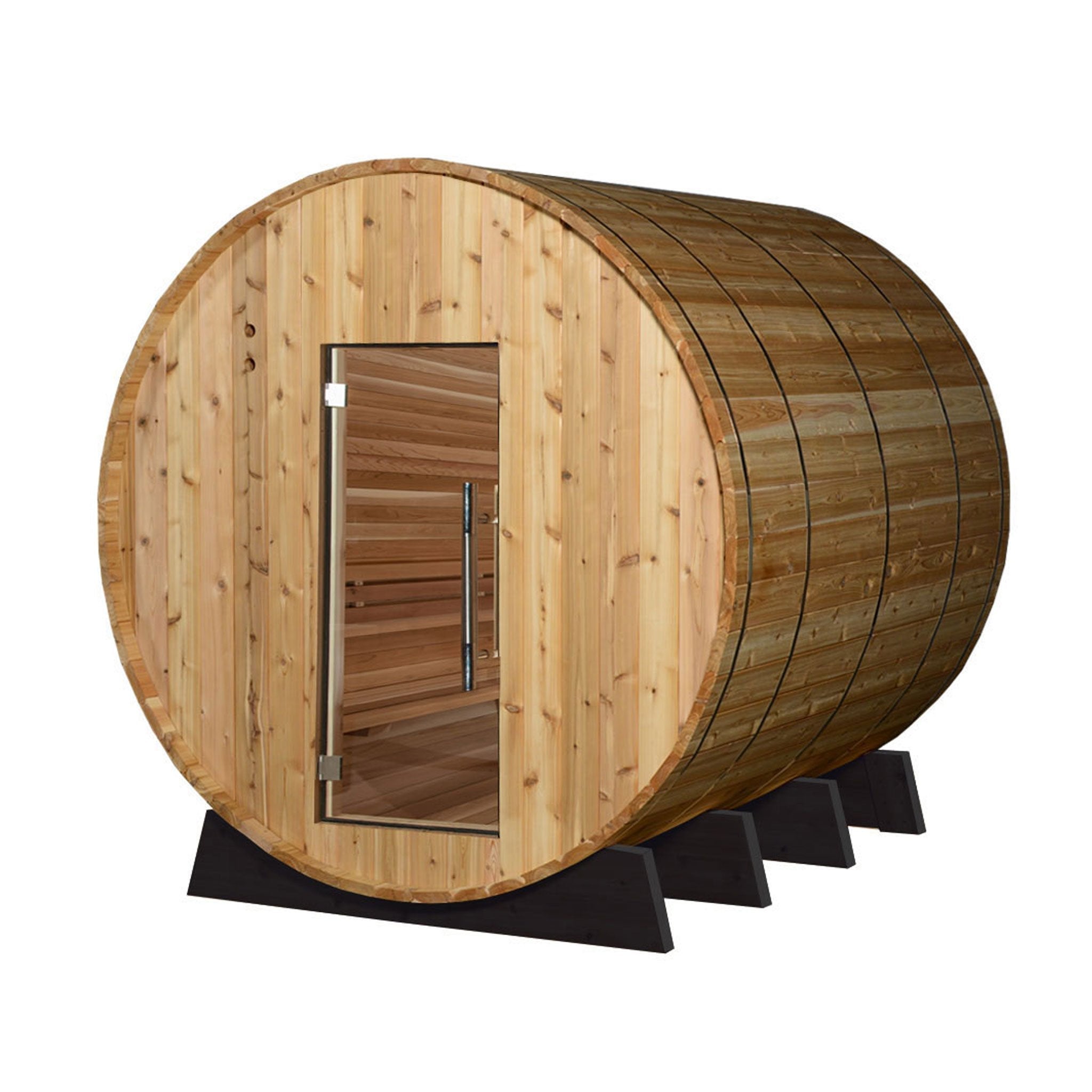 The Zeno 8-Person Barrel Sauna
