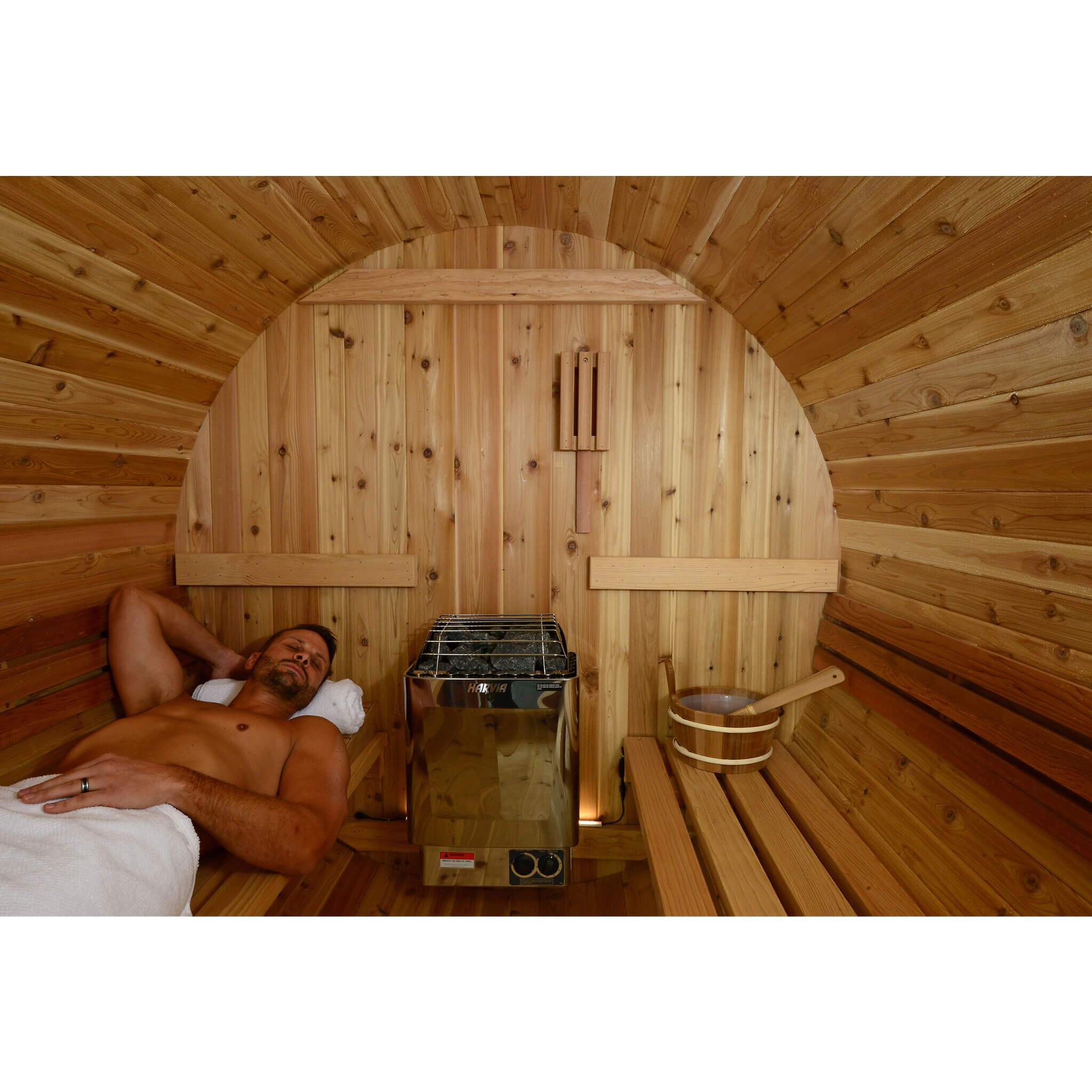 The Zeno 4-Person Barrel Sauna