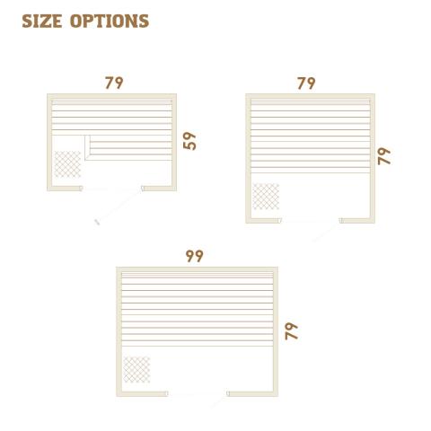 Auroom Emma Wood Indoor Home Sauna Kit