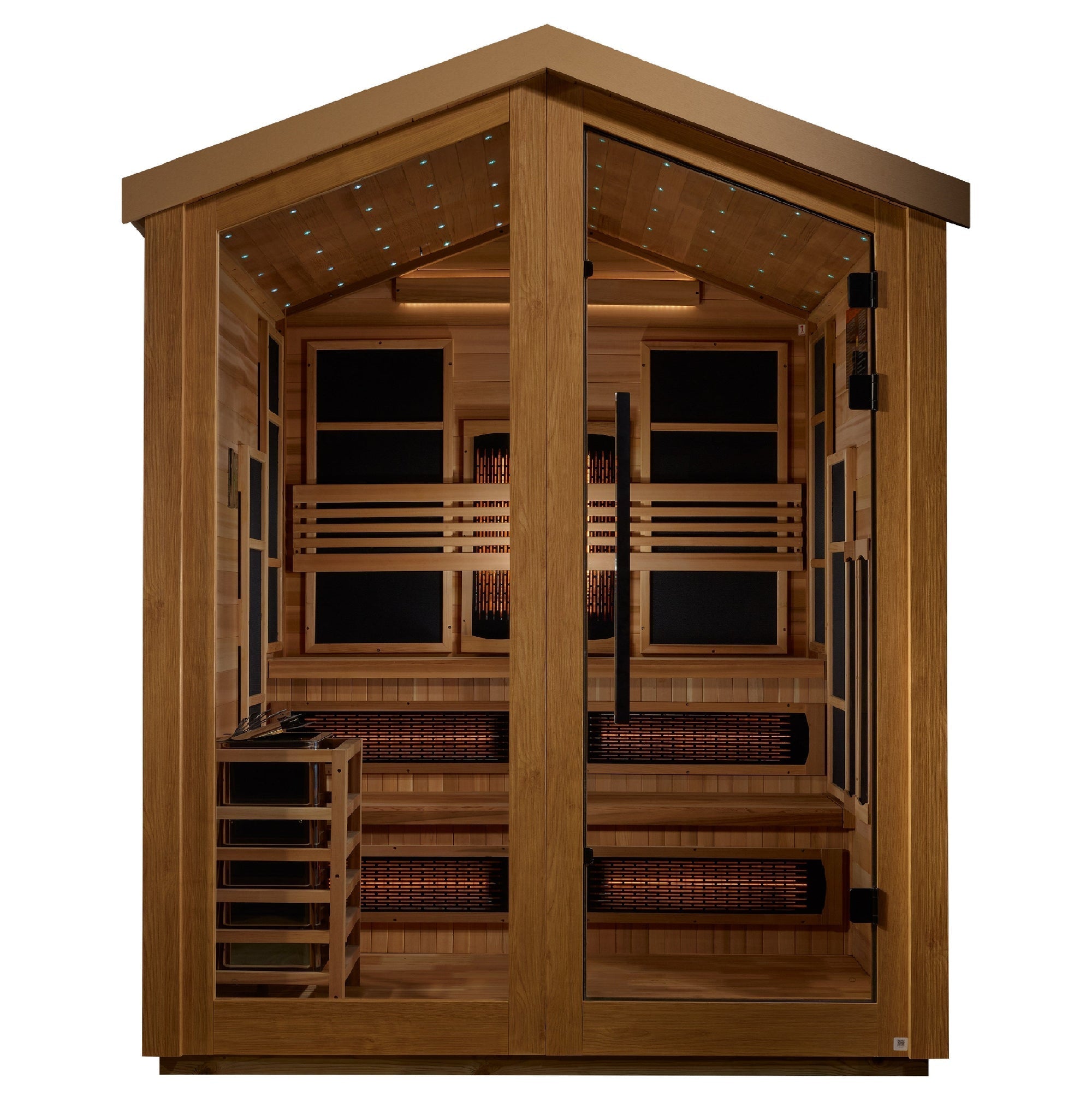 Golden Designs "Kaskinen" 6-Person Full Spectrum PureTech™ Hybrid Outdoor Sauna